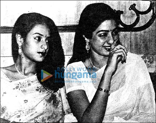 check out sridevi during her younger days with mother and sister 2