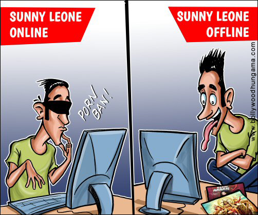 Bollywood Toons: Sunny Leone offline #pornban - Bollywood Hungama