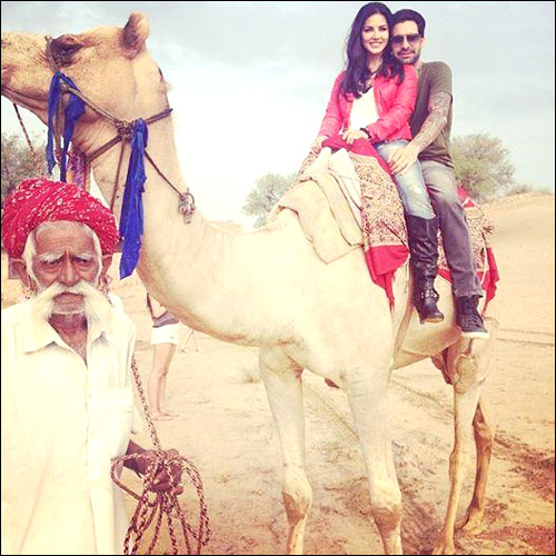 check out sunny leone on the sets of leela in rajasthan 5
