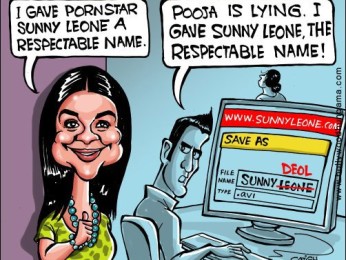 Bollywood Toons: Pooja’s name claim on Sunny Bollywood Toons: Pooja’s name claim on Sunny