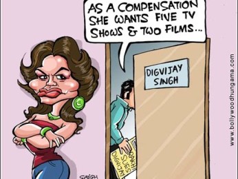 Bollywood Toons: Rakhi’s out of court settlement