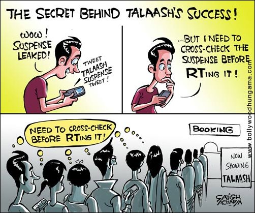 Bollywood Toons: Retweeting Talaash suspense