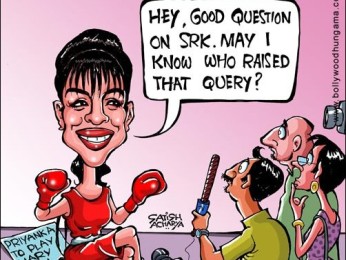 Bollywood Toons: PC wears boxing gloves Bollywood Toons: PC wears boxing gloves