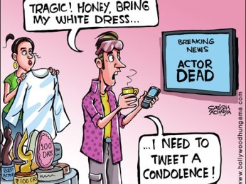 Bollywood Toons: Bollywood’s tweet mourning Bollywood Toons: Bollywood’s tweet mourning