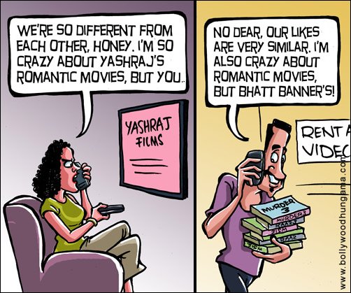 Bollywood Toons: Yash Raj V/s Bhatts