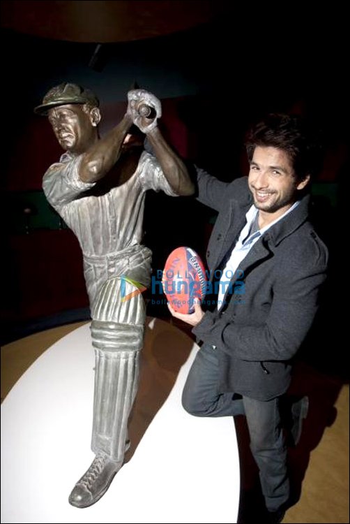 Shahid meets Sir Don Bradman