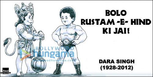 Amul’s tribute to the late Dara Singh