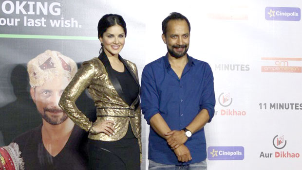 Sunny Leone-Deepak Dobriyal At ’11 Minutes’ Launch