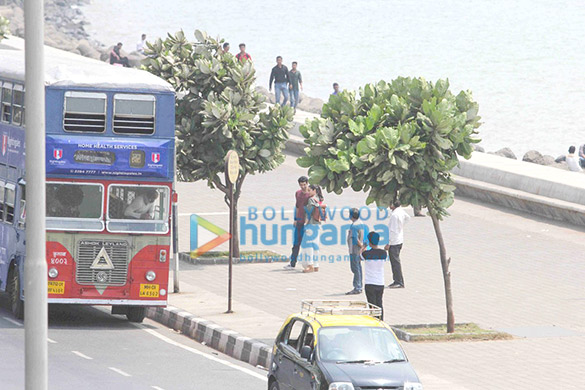 aditya roy kapur shraddha kapoor snapped shooting for ok jaanu at marine drive 9
