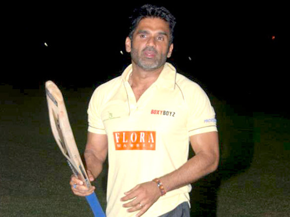 suniel shetty at boxy boyz cricket match 3