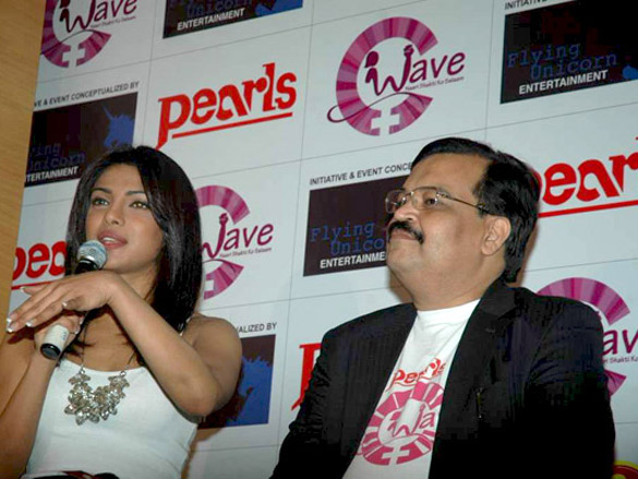 priyanka chopra at the press meet of pearls wave 5
