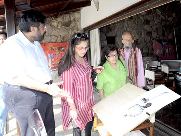 dimple kapadia at harsh goenkas art camp 2