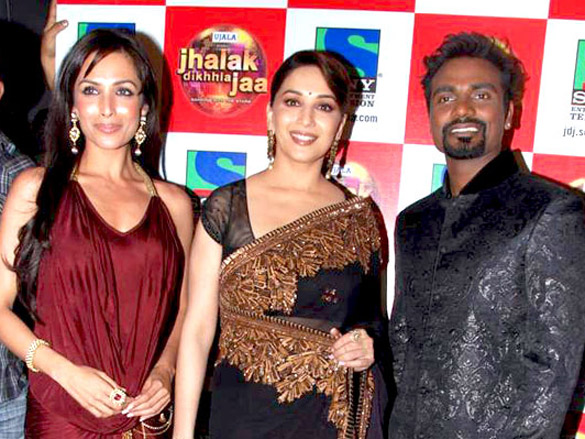 remo malaika yana and madhuri on location of jhalak dikhhla jaa 2