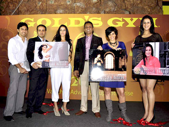 neha dhupia launches golds gym 2011 calendar 2