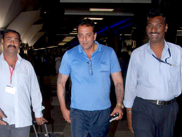 sanjay dutt spotted at international airport 2
