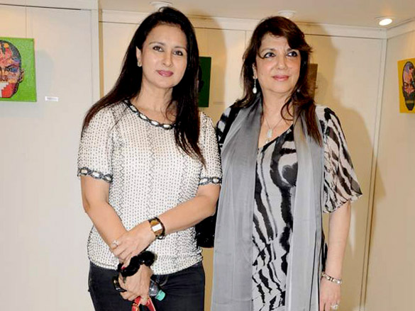 poonam dhillon and padmini kolhapure at asnas paintings by vijay shelar 5