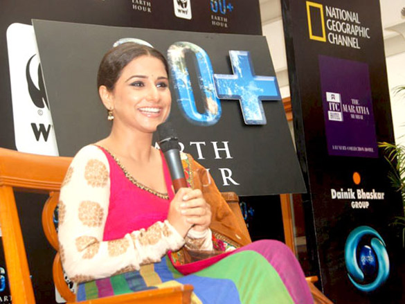 vidya balan at wwf world 60 earth hour event 5
