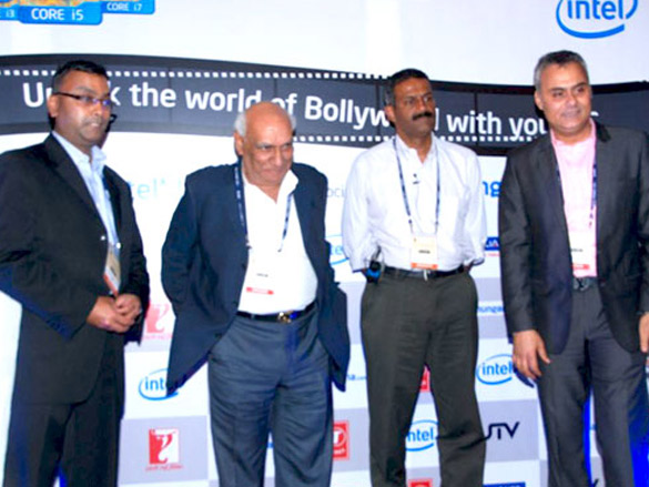 yash chopra graces the hungama intel media meet 2