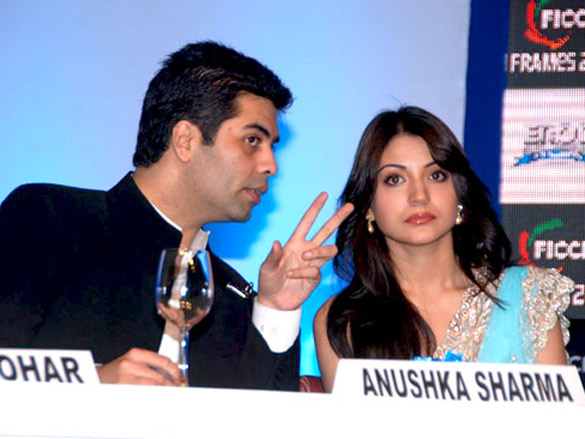 anushka sharma and karan johar at ficci frames 2011s inauguration 10