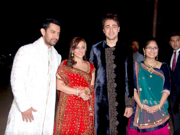 aamir khan and salman khan at imran avantikas sangeet ceremony 3