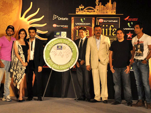 hrithik dia boman and arbaaz at iifa nominee announcement 2