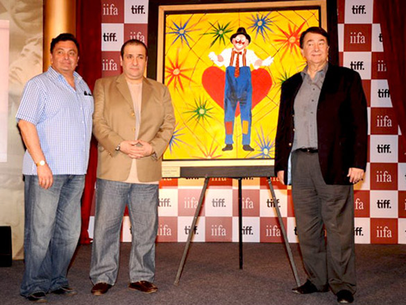 rishi randhir and rajeev at iifa raj kapoor event 4