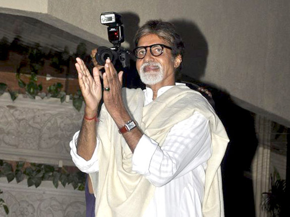 amitabh and abhishek snapped outside jalsa 5