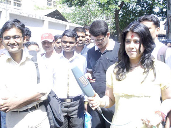 ekta kapoor promotes her marathi movie 3