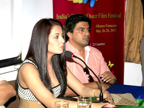 celina at kashish mumbai international queer film festival press meet 4