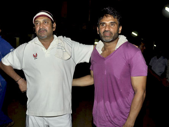 sohail khan and suniel shetty at ccls practice session 2