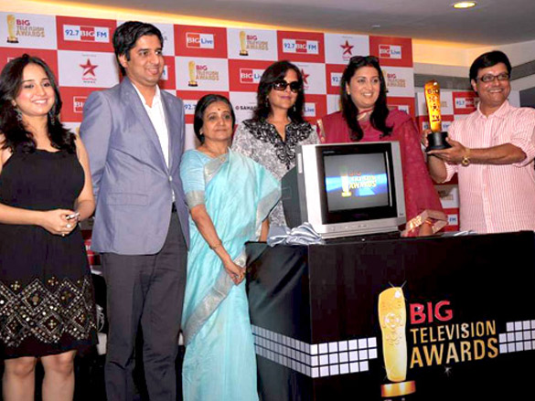 zeenat aman at the announcement of big television awards 2