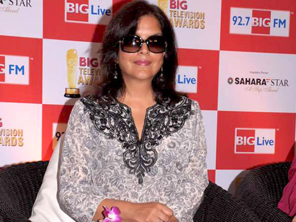 zeenat aman at the announcement of big television awards 7