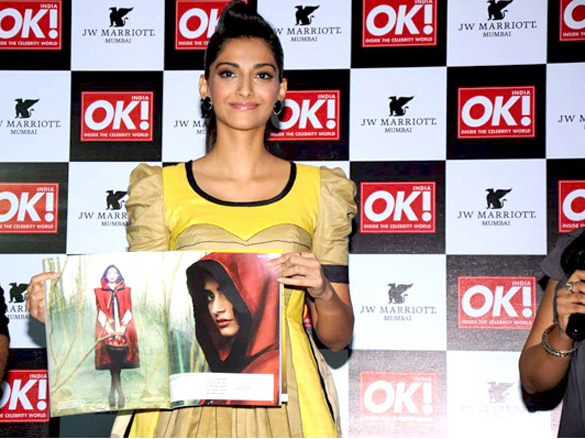 sonam kapoor at ok magazines cover launch 4