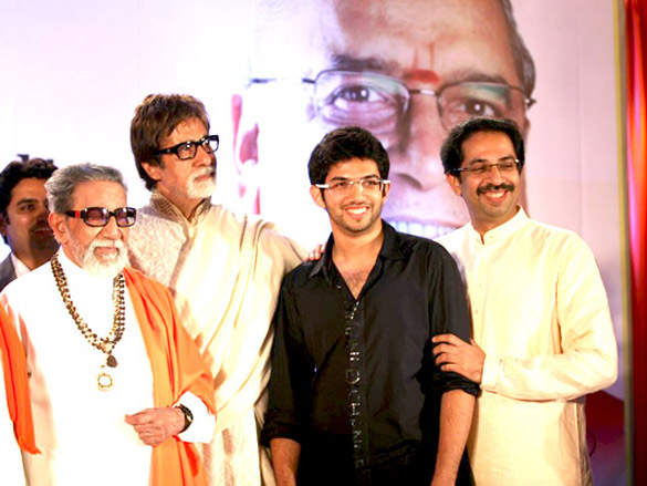 amitabh and balasaheb thackeray unveil dr balaji tambes book 7