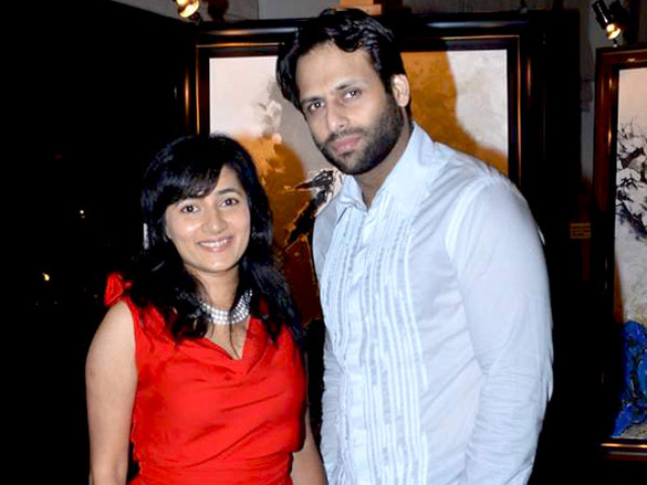 nina pillai and artist aslam shaikhs art exhibition 8