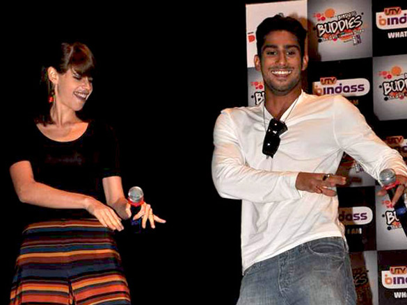 prateik and kalki at utv bindass promotional event 5