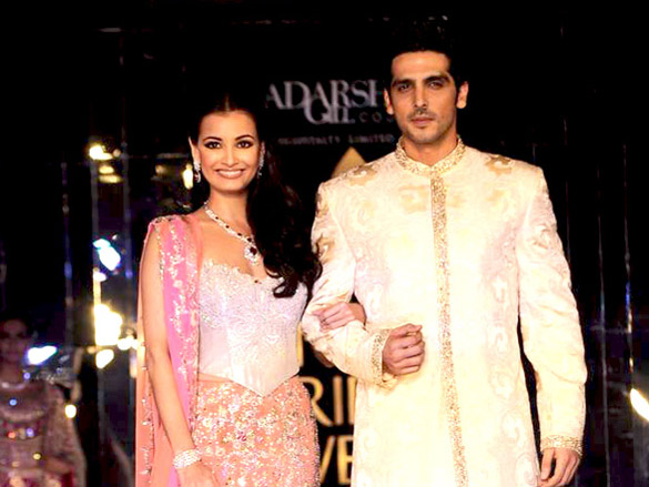 dia and zayed walk for adarsh gill at aamby valley city india bridal week 2011 4