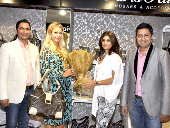 paris hilton unveils her personal bag line at shoppers stop 3