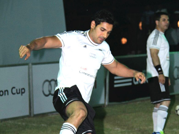 john abraham plays at audi generation cup 7