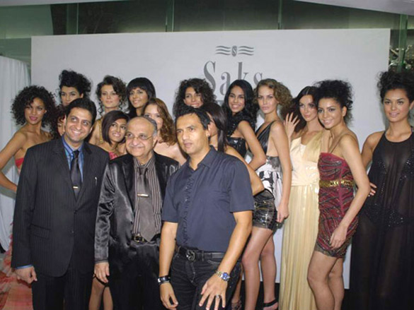leading models at saks store launch 2