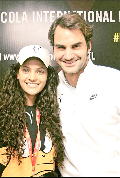 Check out: Saiyami Kher meets Roger Federer