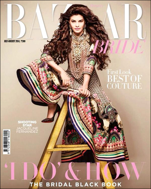 Check out: Jacqueline Fernandez on the cover of Harper’s Bazaar Bride
