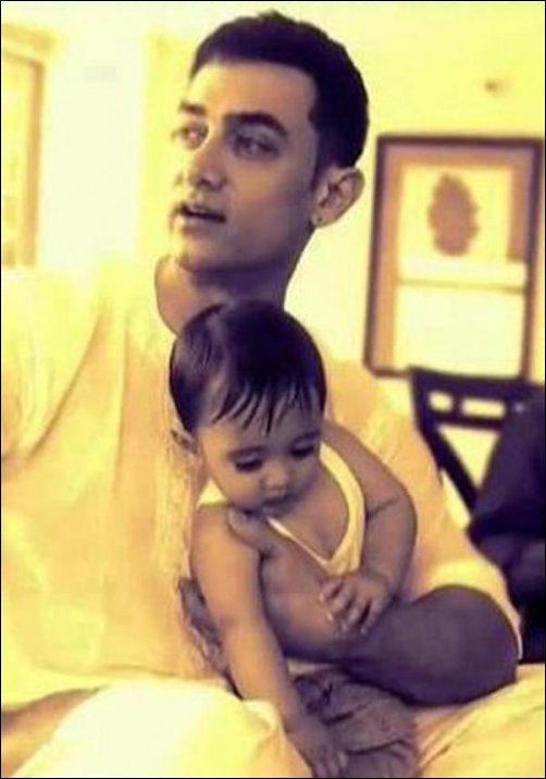 Check out: Aamir with son Azad