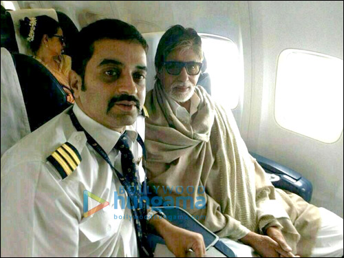Spotted: Amitabh and Rekha on the same flight