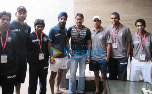 When Ajay Devgn met Indian Hockey Team