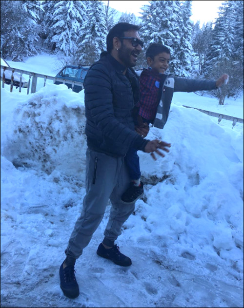 check out ajay devgn and family spend quality time in bulgaria 2