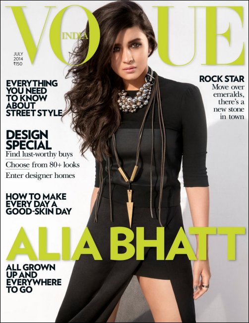 Alia Bhatt on the cover of Vogue