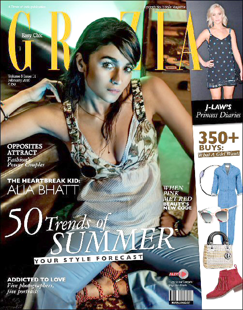Check out: Alia Bhatt on the cover of Grazia India
