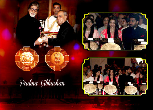Check out: President Pranab Mukherjee honors Amitabh Bachchan with the Padma Vibhushan