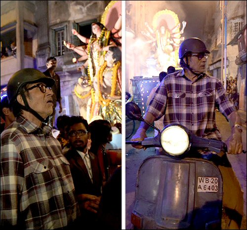 Check out: Durga pooja recreated for Amitabh Bachchan starrer TE3N